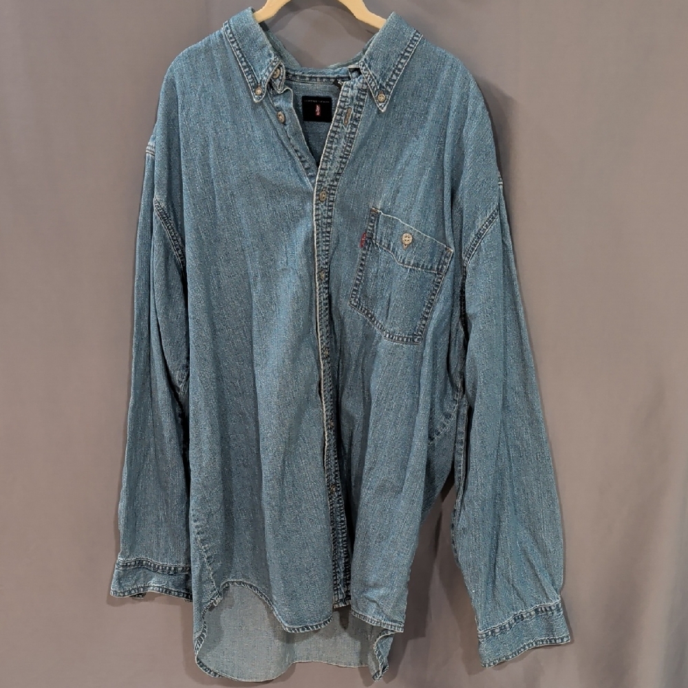 LEVI'S Denim Button-Up Shirt XL